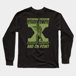 Soldier Aiming Rifle Long Sleeve T-Shirt